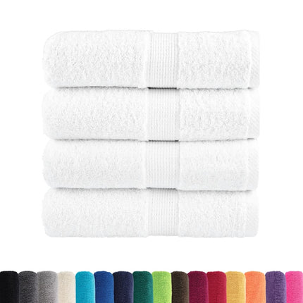 Premium Tvätthanddukar SOLUND 4 st vita 30x30 cm 600 g/m²