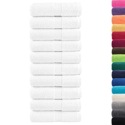 Premium gästhanddukar SOLUND 10 st vit 30x50cm 600gsm