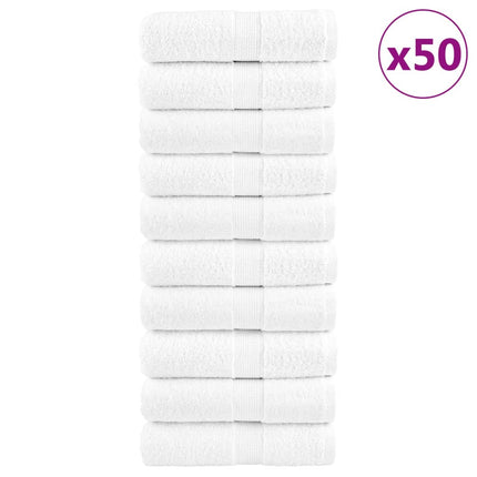 Premium gästhanddukar SOLUND 50 st vit 30x50cm 600gsm