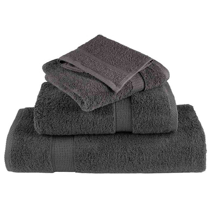 Gästhandduk SOLUND 4 pcs Antracit 15 x 21 cm 550 gsm