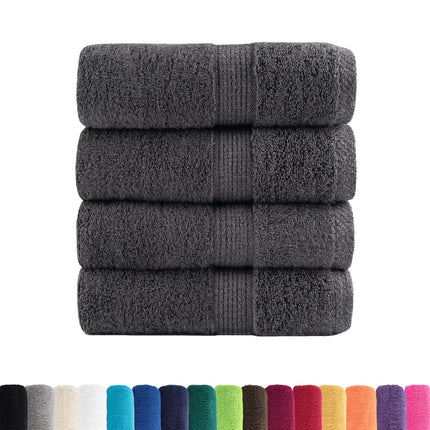 Premium gästhanddukar SOLUND 4 st antracit 30x50cm 600gsm