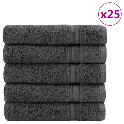 Premium badhanddukar SOLUND 25st antracit 100x150cm 600gsm