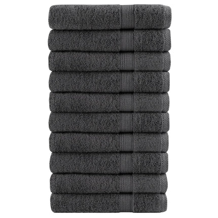Premium handdukar SOLUND 10 st antracit 100x200cm 600gsm