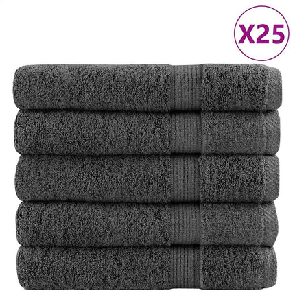 Premium handdukar SOLUND 25 st antracit 100x200cm 600gsm