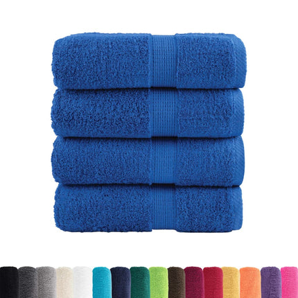 Premium Tvätthanddukar SOLUND 4 st blå 30x30 cm 600 g/m²