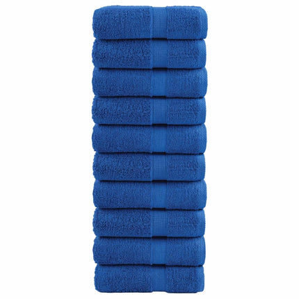 Premium gästhanddukar SOLUND 10 st blå 30x50cm 600gsm