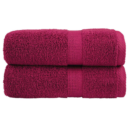Premium Tvätthanddukar SOLUND 2 st Bordeaux 30x30cm 600gsm