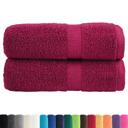 Premium Tvätthanddukar SOLUND 2 st Bordeaux 30x30cm 600gsm