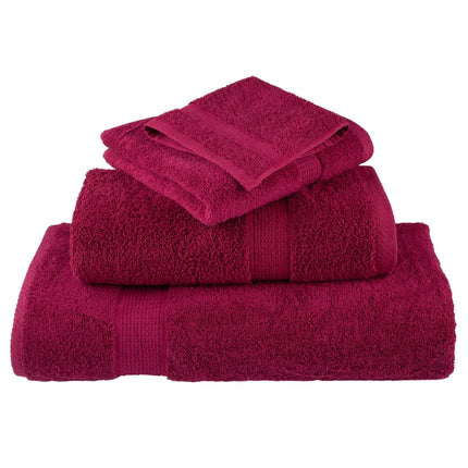 Premium Tvätthanddukar SOLUND 2 st Bordeaux 30x30cm 600gsm