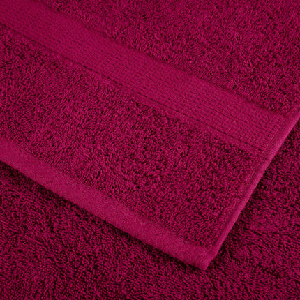 Premium handdukar SOLUND 10 st vinröd 100x200cm 600gsm
