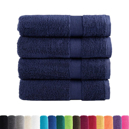 Premium handdukar SOLUND 4st marinblå 50x100cm 600gsm