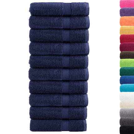 Premium badhanddukar SOLUND 10st marinblå 100x150cm 600gsm