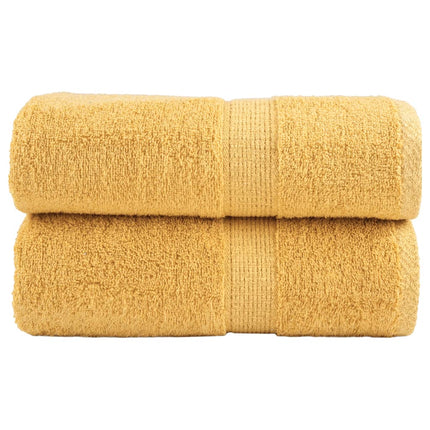 Premium Tvätthanddukar SOLUND 2 st guld 30x30cm 600gsm