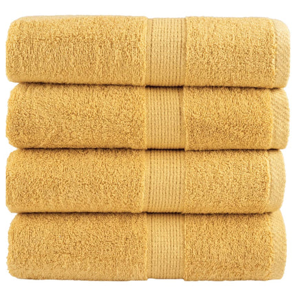 Premium gästhanddukar SOLUND 4 st guld 30x50cm 600gsm