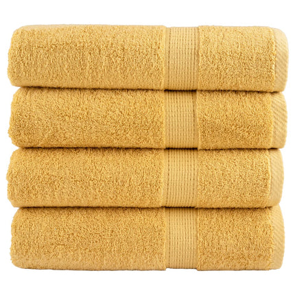 Premium handdukar SOLUND 4st guld 50x100cm 600gsm