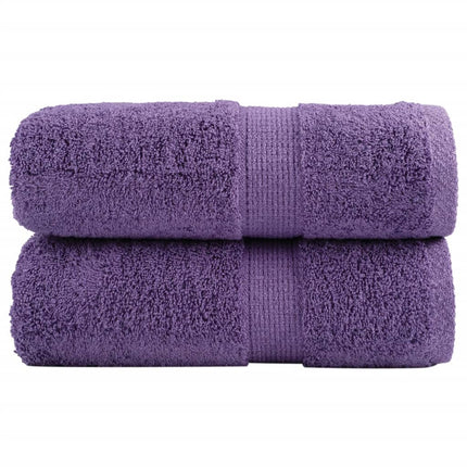 Premium Tvätthanddukar SOLUND 2 st Lila 30x30 cm 600 gsm