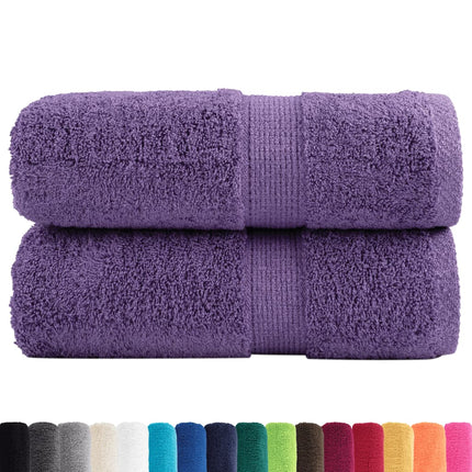 Premium Tvätthanddukar SOLUND 2 st Lila 30x30 cm 600 gsm