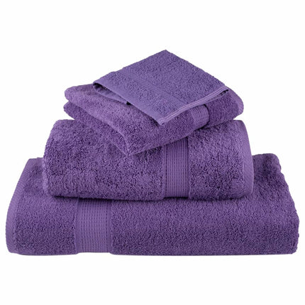 Premium Tvätthanddukar SOLUND 10 st Lila 30x30 cm 600 gsm
