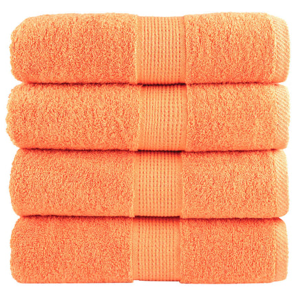 Premium Tvätthanddukar SOLUND 4 st Orange 30x30 cm 600 gsm