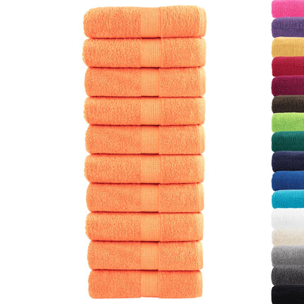 Premium Tvätthanddukar SOLUND 10 st Orange 30x30 cm 600 gsm
