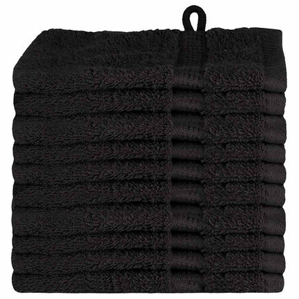 Gästhandduk SOLUND 10 pcs Svart 15 x 21 cm 550 gsm