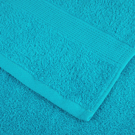 Premium gästhanddukar SOLUND 2 st turkos 30x50 cm 600 gsm