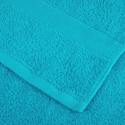 Premium handdukar SOLUND 4 st turkos 50x100 cm 600 gsm