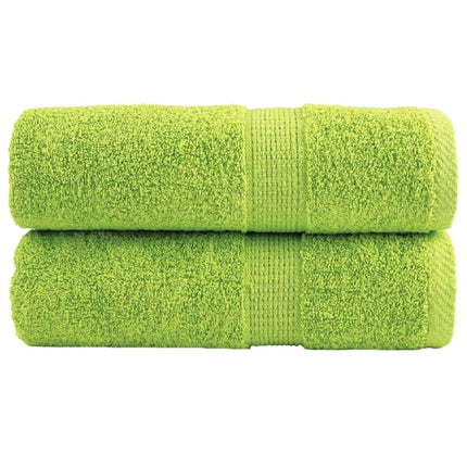 Premium Tvätthanddukar SOLUND 2 st Äppelgrön 30x30 cm 600 gsm