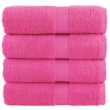Premium Tvätthanddukar SOLUND 4 st rosa 30x30 cm 600 gsm