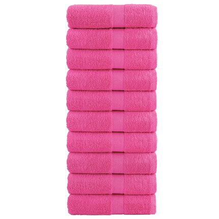 Premium Tvätthanddukar SOLUND 10 st rosa 30x30 cm 600 gsm