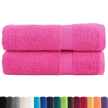 Premium handdukar SOLUND 2 st rosa 50x100 cm 600 gsm