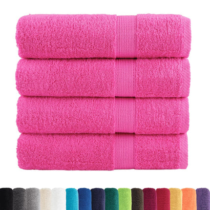 Premium handdukar SOLUND 4 st rosa 50x100 cm 600 gsm