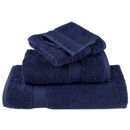 Premium handdukar 6 st SOLUND marinblå 600 gsm