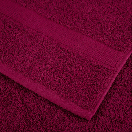 Premium handdukar 12 st SOLUND vinröd 600 gsm