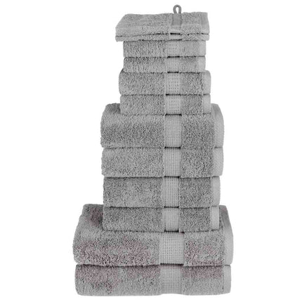 Premium handdukar 12 st SOLUND grå 600 gsm