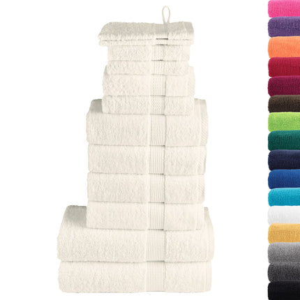 Premium handdukar 12 st SOLUND gräddvit 600 gsm