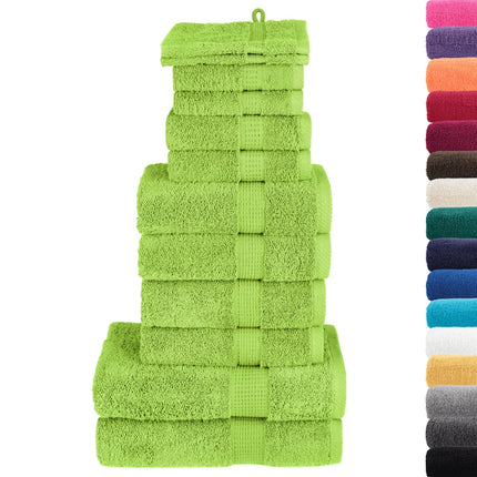 Premium handdukar SOLUND 12 st grön 600 gsm