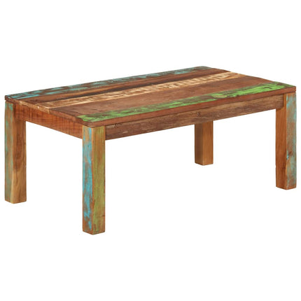 Soffbord 110x55x40 cm Massivt återvunnet trä
