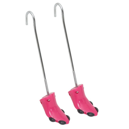 Stövelsträckare med skohorn rosa EU 34-40 plast