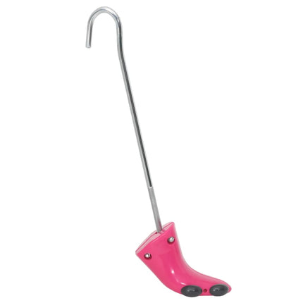Stövelsträckare med skohorn rosa EU 34-40 plast