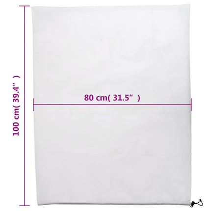 Fiberdukar med dragsko 4 st 70 g/m² 0,8x1 m