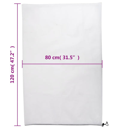 Fiberdukar med dragsko 4 st 70 g/m² 0,8x1,2 m