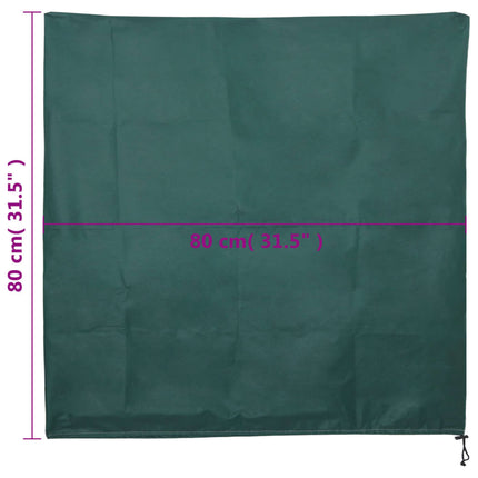 Fiberdukar med dragsko 4 st 70 g/m² 0,8x0,8 m