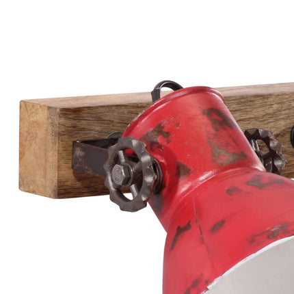Vägglampa 25 W nött röd 65x25 cm E27
