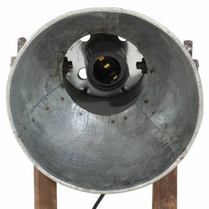Skrivbordslampa 25 W vintage silver 30x17x40 cm E27