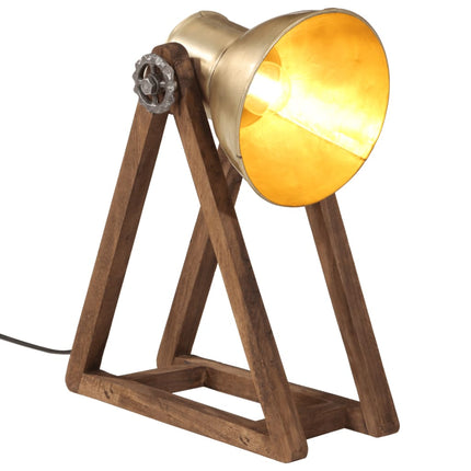 Skrivbordslampa 25 W antik mässing 30x17x40 cm E27
