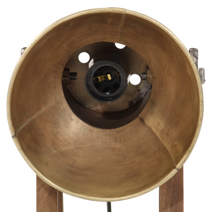 Skrivbordslampa 25 W antik mässing 30x17x40 cm E27