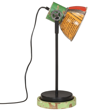 Skrivbordslampa 25 W flerfärgad 17x17x50 cm E27