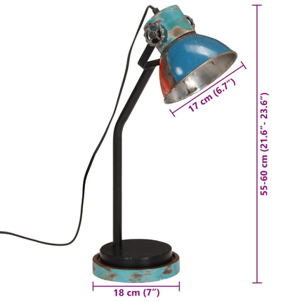 Skrivbordslampa 25 W flerfärgad 18x18x60 cm E27