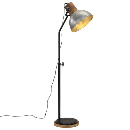 Golvlampa 25 W vintage silver 30x30x100-150 cm E27